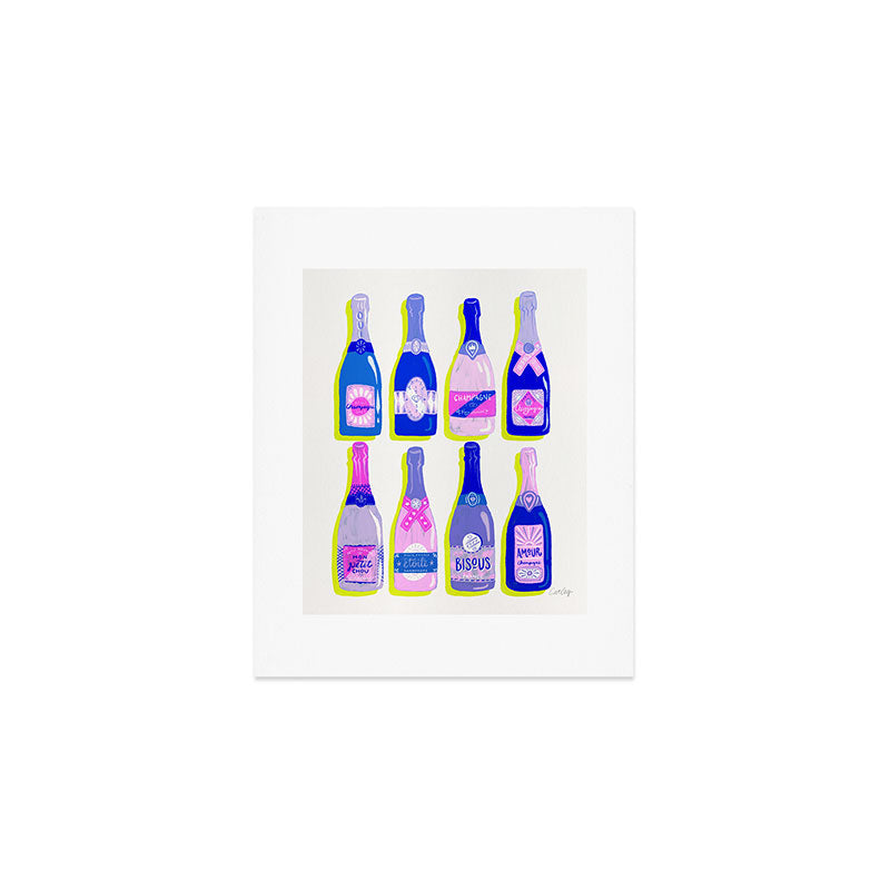 French Champagne Collection - Indigo Art Print Gallery Image 1