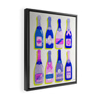 French Champagne Collection - Indigo Framed Canvas Print Gallery Image 2