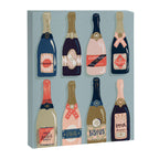 French Champagne Collection - Navy & Coral Canvas Print Gallery Image 8