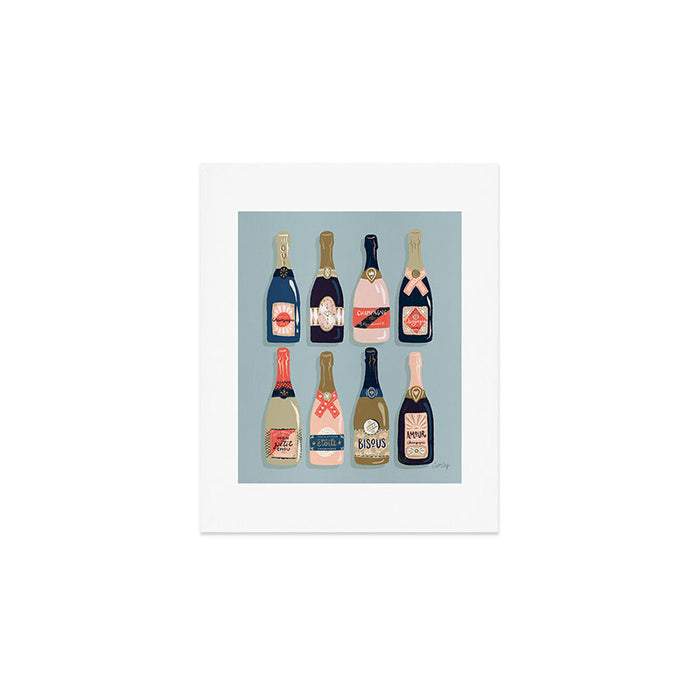 French Champagne Collection - Navy & Coral Art Print Gallery Image 1