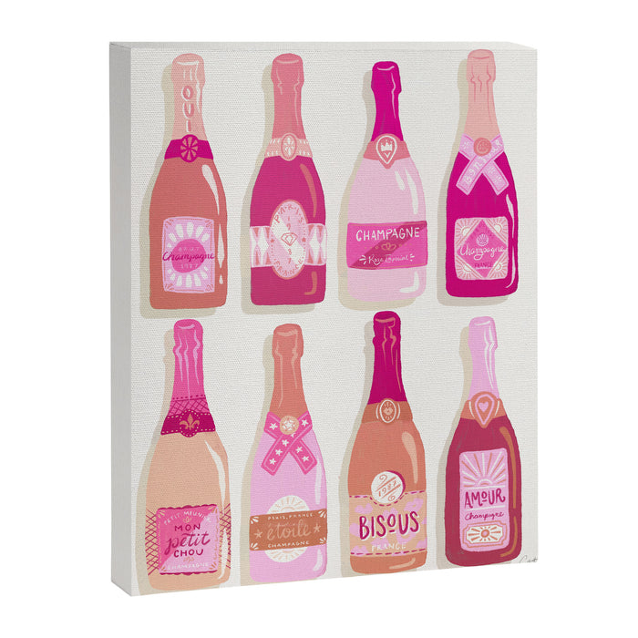French Champagne Collection - Pink Canvas Print Gallery Image 1