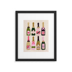 French Champagne Collection - Pink & Green Framed Art Print Gallery Image 4