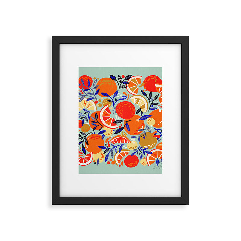Fresh Citrus Mesh - Mint Framed Art Print Gallery Image 6