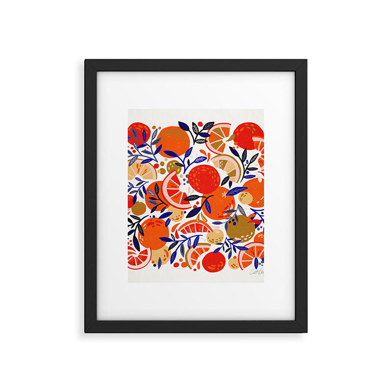 Fresh Citrus Mesh - White Framed Art Print Gallery Image 6