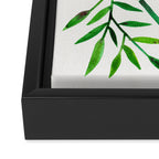 Geckos - Green Palette Framed Canvas Print Gallery Image 3