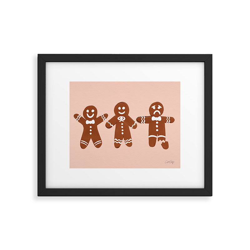 Gingerbread Men - Blush Palette Framed Art Print Gallery Image 6