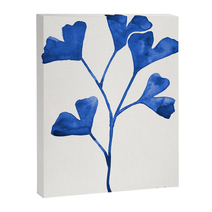 Ginkgo Biloba - Navy Canvas Print Gallery Image 1