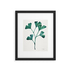Ginkgo Biloba - Teal Framed Art Print Gallery Image 6