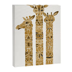 Giraffes - Sepia Palette Canvas Print Gallery Image 8