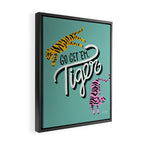 Go Get 'Em Tiger - Mint Palette Framed Canvas Print Gallery Image 2