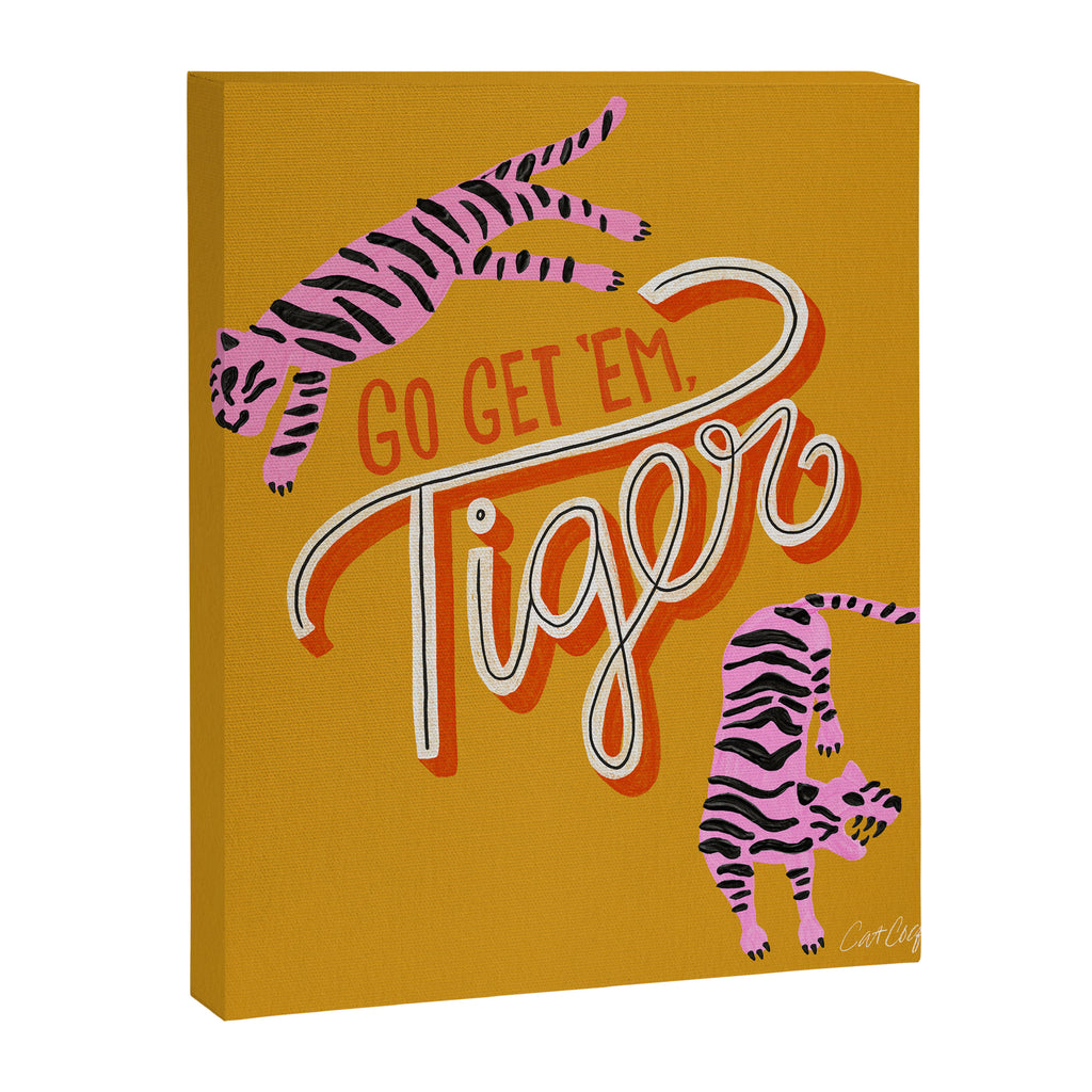 Go Get 'Em Tiger - Yellow Palette Canvas Print Gallery Image 8