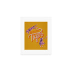 Go Get 'Em Tiger - Yellow Palette Art Print Gallery Image 1