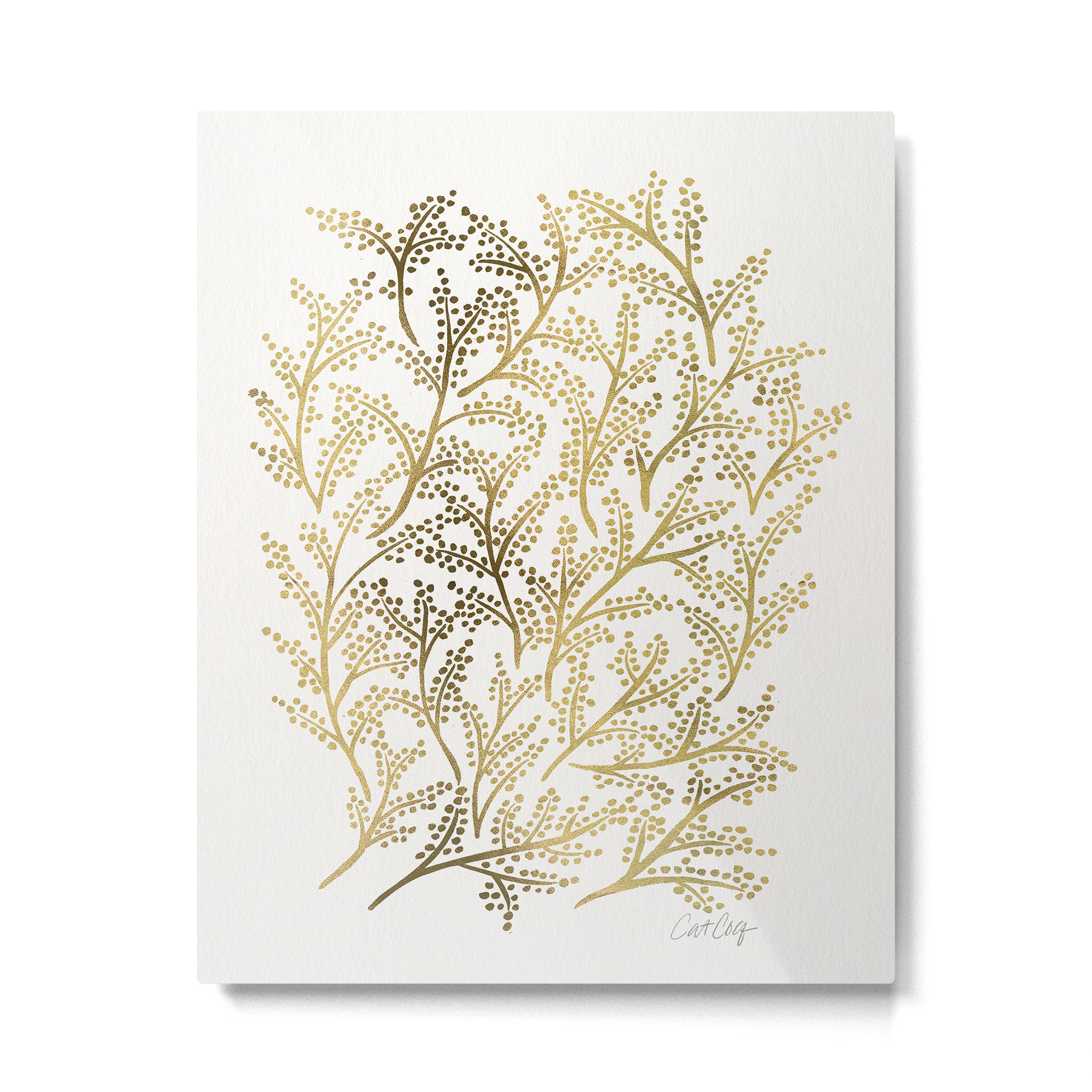 Gold Branches Metal Print Gallery Image 4