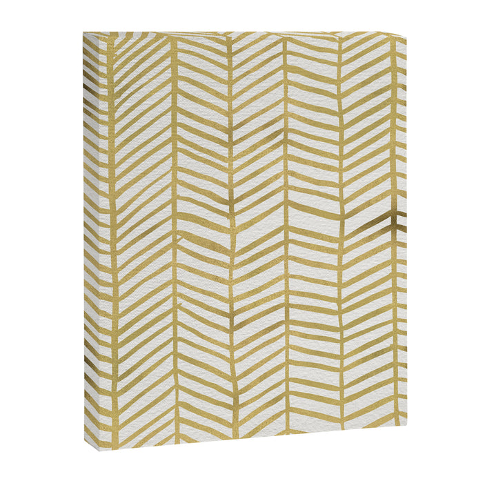 Gold Herringbone Canvas Print Gallery Image 1