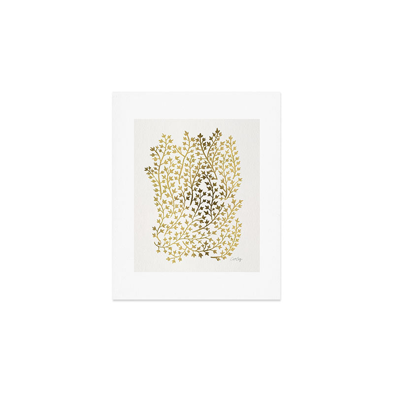 Gold Ivy Art Print Gallery Image 1