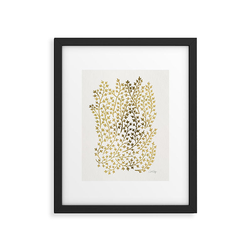Gold Ivy Framed Art Print Gallery Image 6