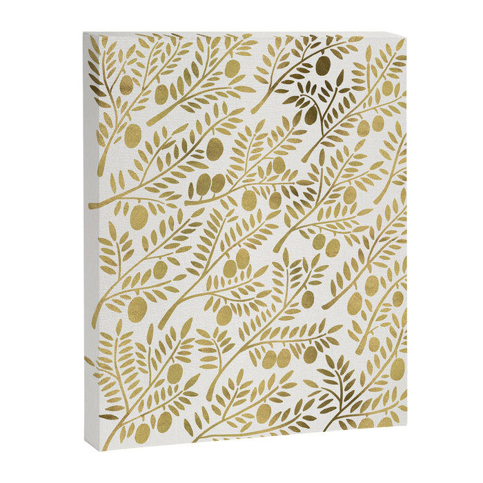 Gold Olive Branches Canvas Print Gallery Image 1