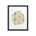 Gold Tree Rings Framed Art Print Gallery Image 6