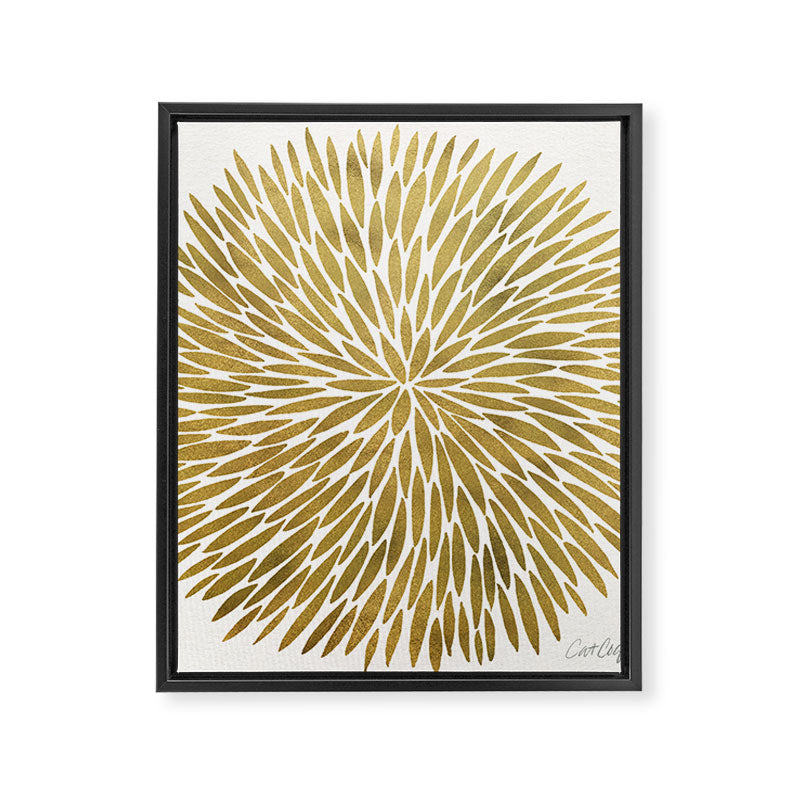 Golden Burst Framed Canvas Print Gallery Image 8