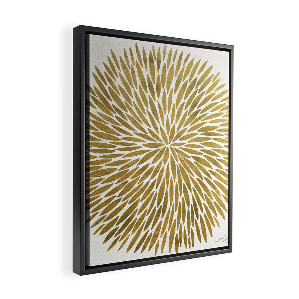 Golden Burst Framed Canvas Print Gallery Image 2