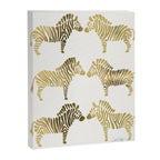 Golden Zebras Canvas Print Gallery Image 8
