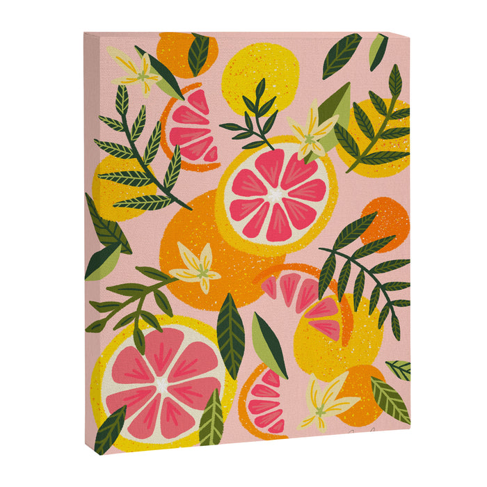 Grapefruit Blooms â Blush Canvas Print Gallery Image 1