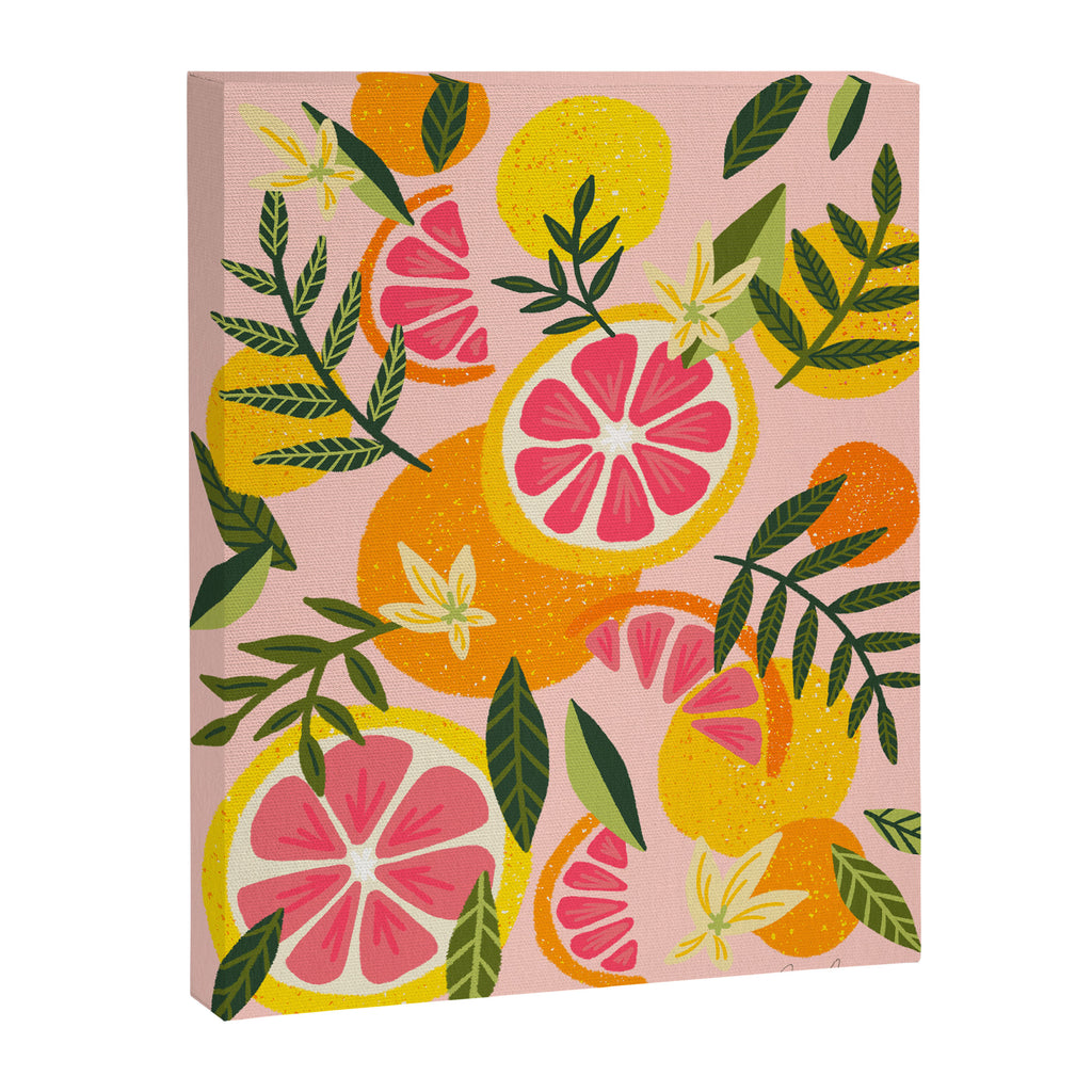 Grapefruit Blooms â Blush Canvas Print Gallery Image 8