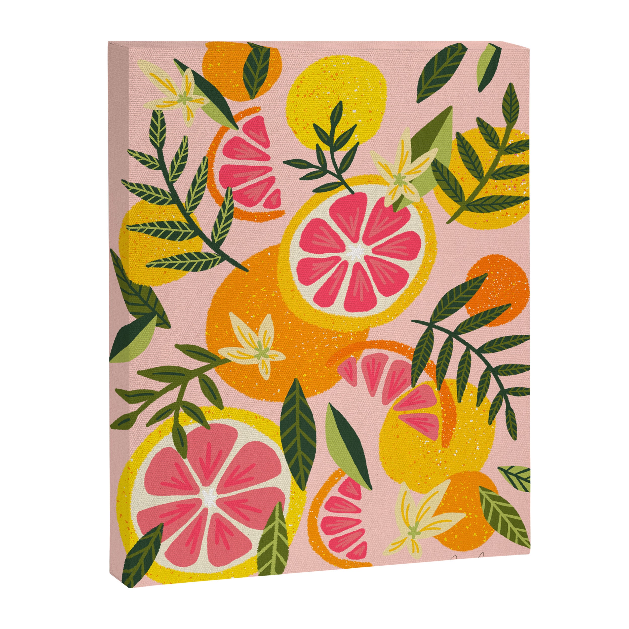 Grapefruit Blooms â Blush Canvas Print Gallery Image 8