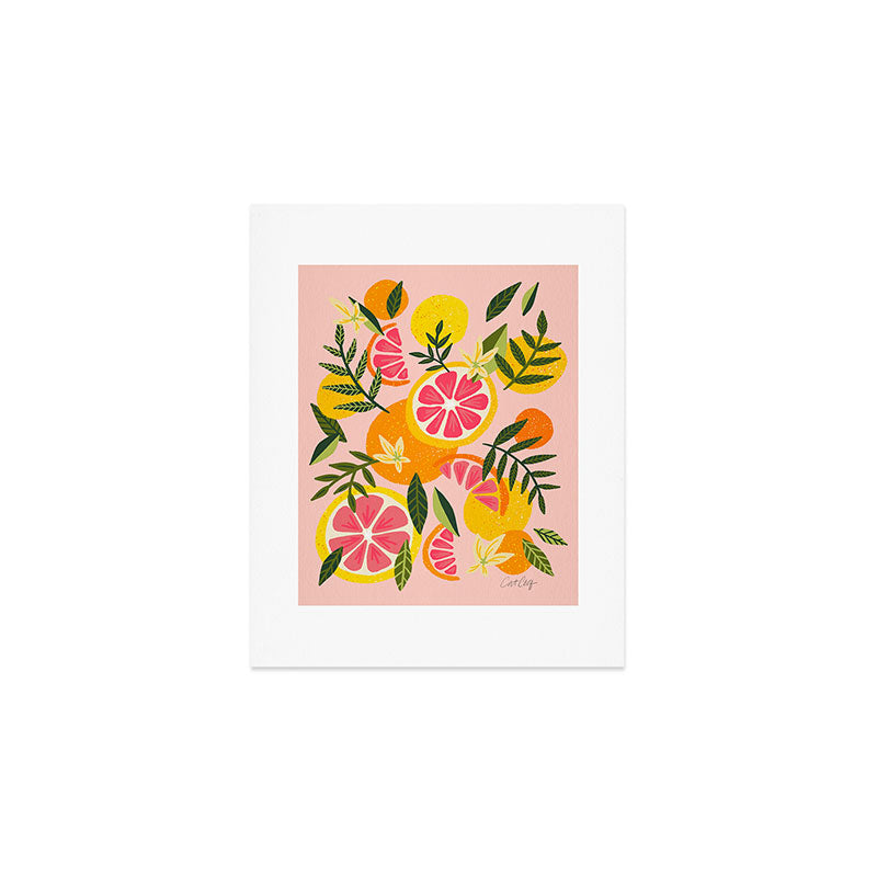 Grapefruit Blooms â Blush Art Print Gallery Image 1