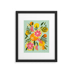Grapefruit Blooms - Mint Palette Framed Art Print Gallery Image 6