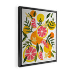 Grapefruit Blooms â Pink & White Framed Canvas Print Gallery Image 2