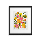 Grapefruit Blooms â Pink & White Framed Art Print Gallery Image 6