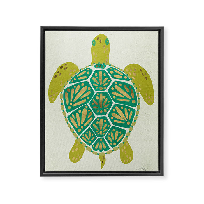 Green Sea Turtle Framed Canvas Print Gallery Image 1