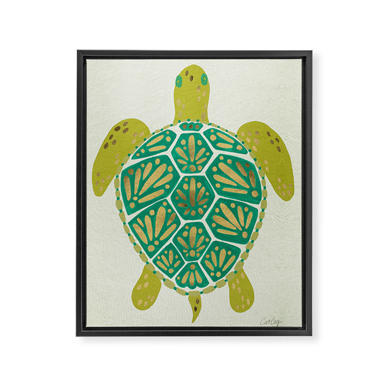 Green Sea Turtle Framed Canvas Print Gallery Image 8