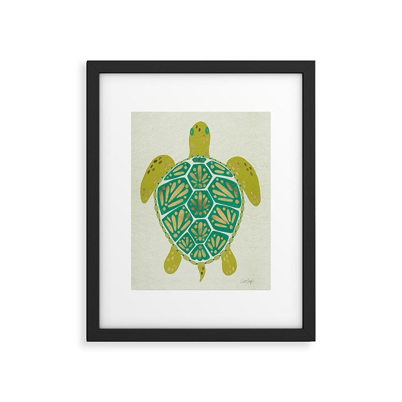 Green Sea Turtle Framed Art Print Gallery Image 6