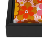 Groovy Florals - Sunshine Framed Canvas Print Gallery Image 3