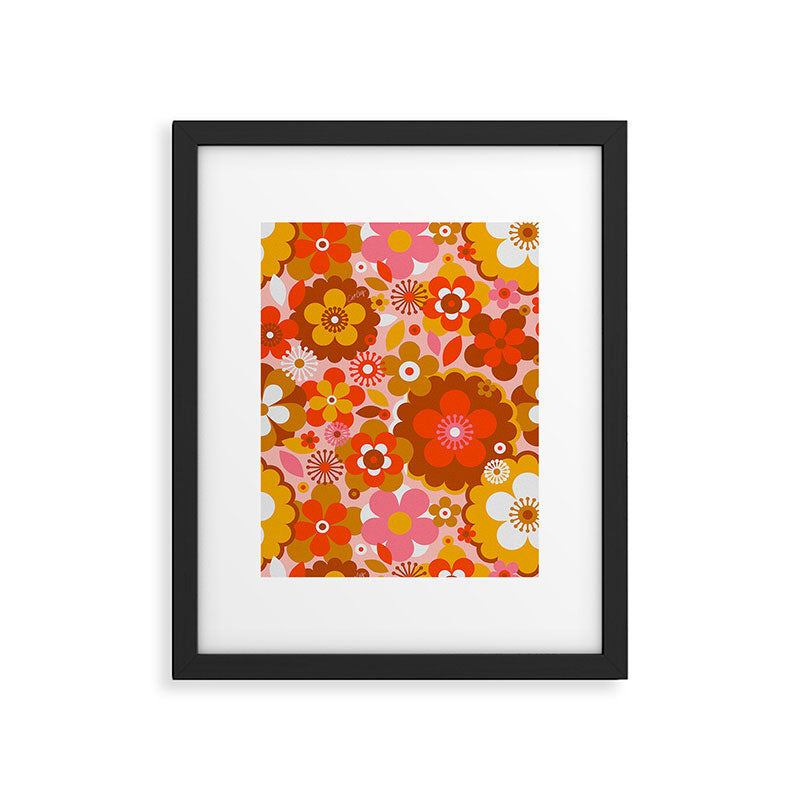 Groovy Florals - Sunshine Framed Art Print Gallery Image 6