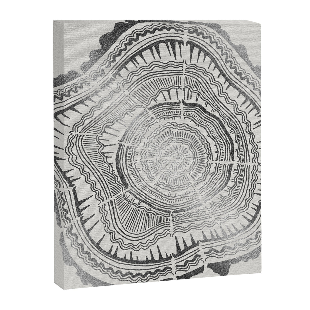 Growth Rings - 65 Years - Silver Canvas Print Gallery Image 8