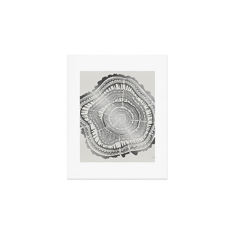Growth Rings - 65 Years - Silver Art Print Gallery Image 1