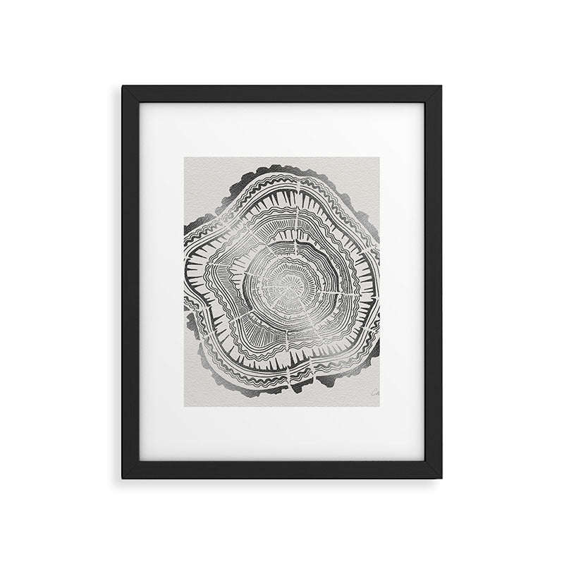Growth Rings - 65 Years - Silver Framed Art Print Gallery Image 6