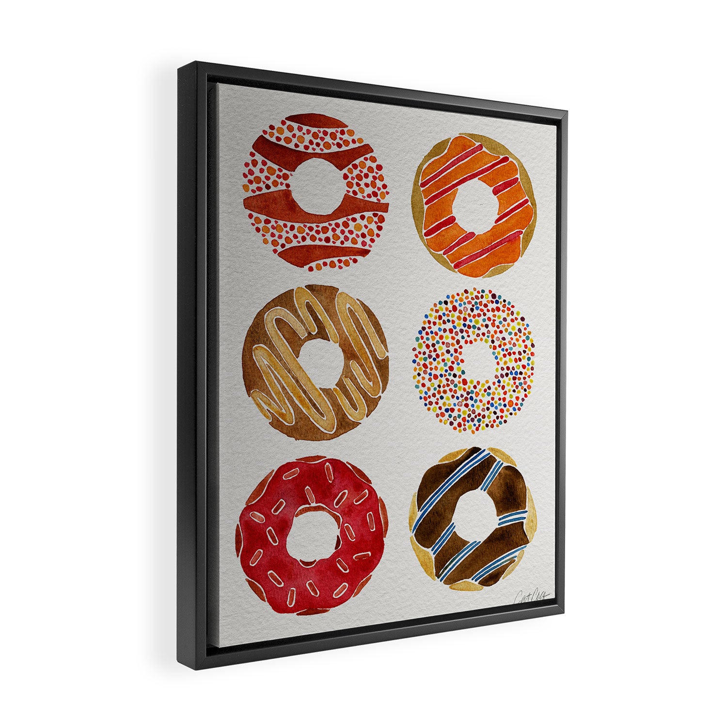 Half Dozen Donuts Framed Canvas Print Gallery Image 2