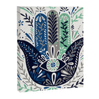 Hamsa Hand - Navy Palette Canvas Print Gallery Image 8