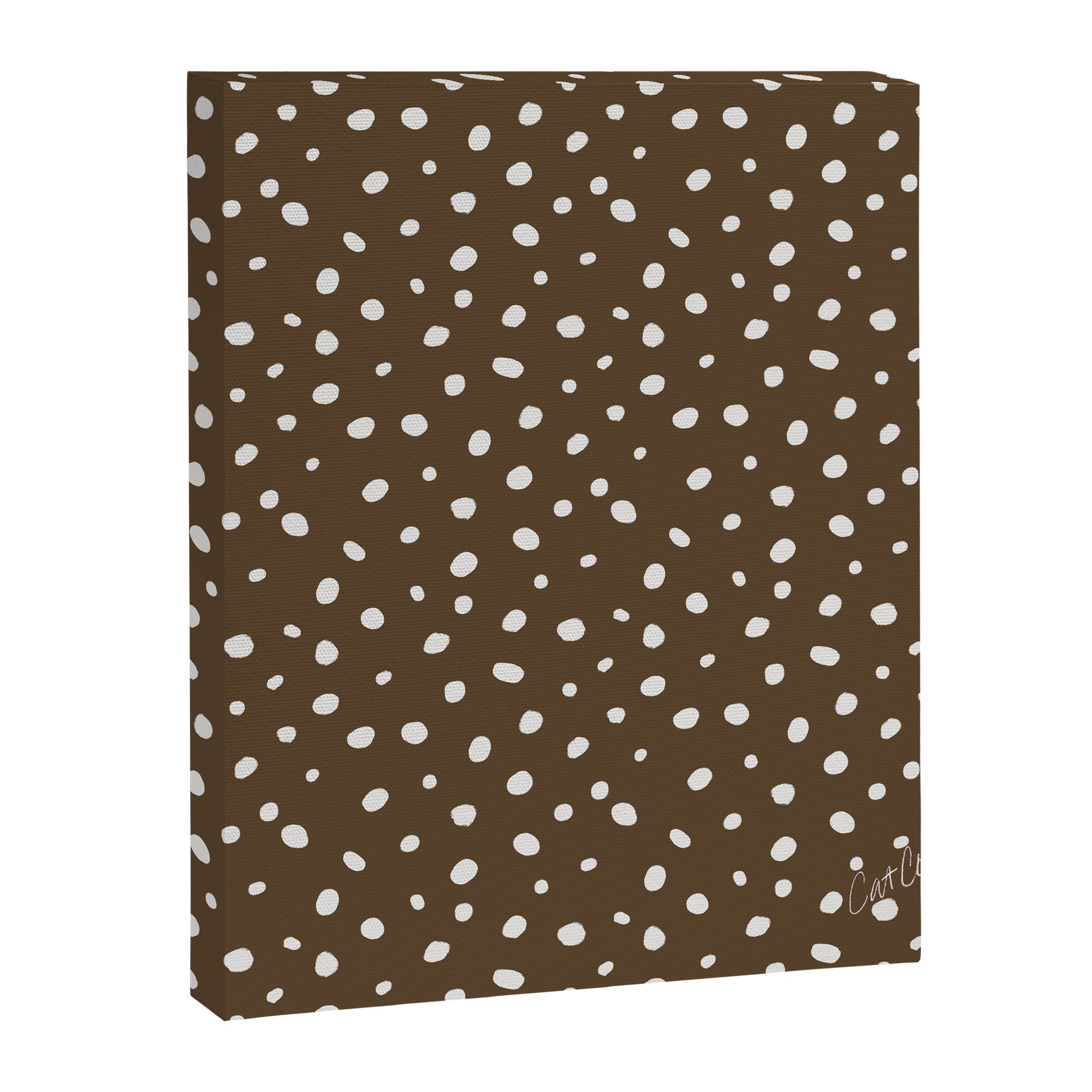 Hand-Drawn Dots - Kraft Canvas Print Gallery Image 8