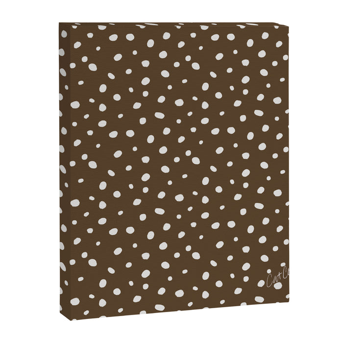 Hand-Drawn Dots - Kraft Canvas Print Gallery Image 1