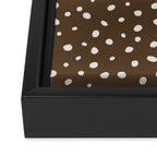 Hand-Drawn Dots - Kraft Framed Canvas Print Gallery Image 3
