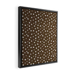 Hand-Drawn Dots - Kraft Framed Canvas Print Gallery Image 2