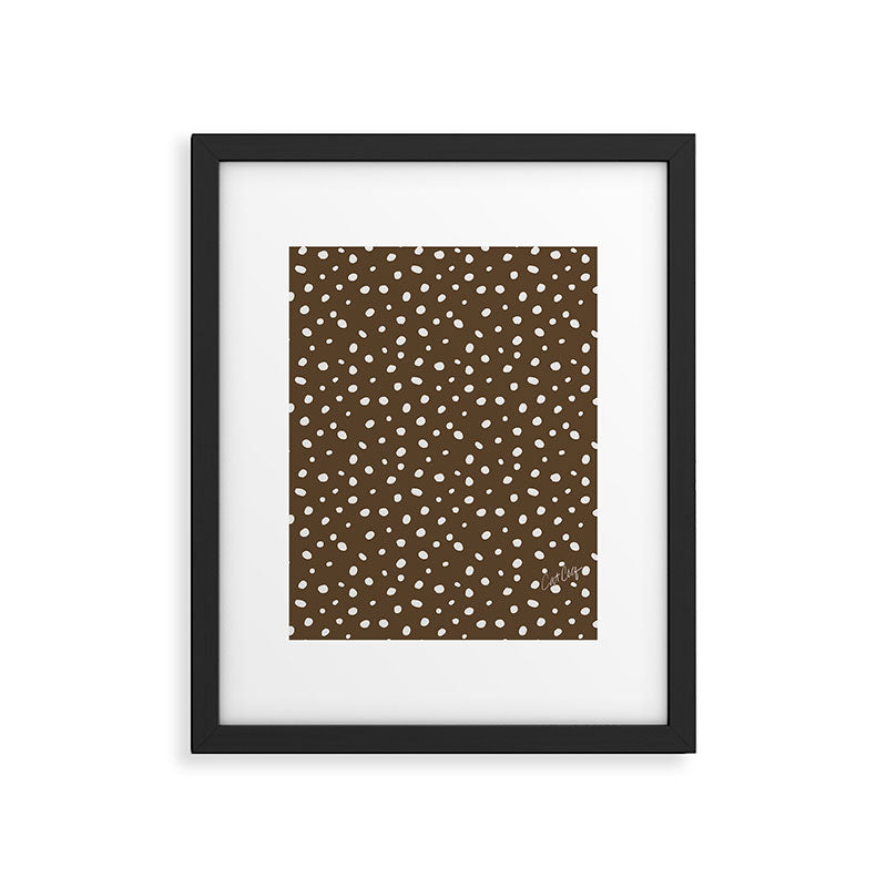 Hand-Drawn Dots - Kraft Framed Art Print Gallery Image 6