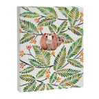 Happy Sloth - Tropical Green Rainforest Canvas Print Gallery Image 6