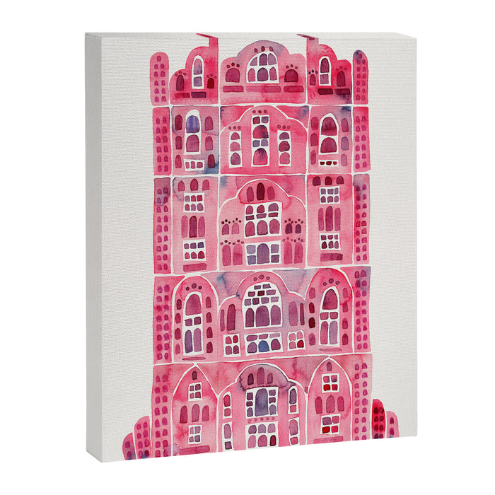Hawa Mahal - Pink Palace of Jaipur, India Canvas Print Gallery Image 1
