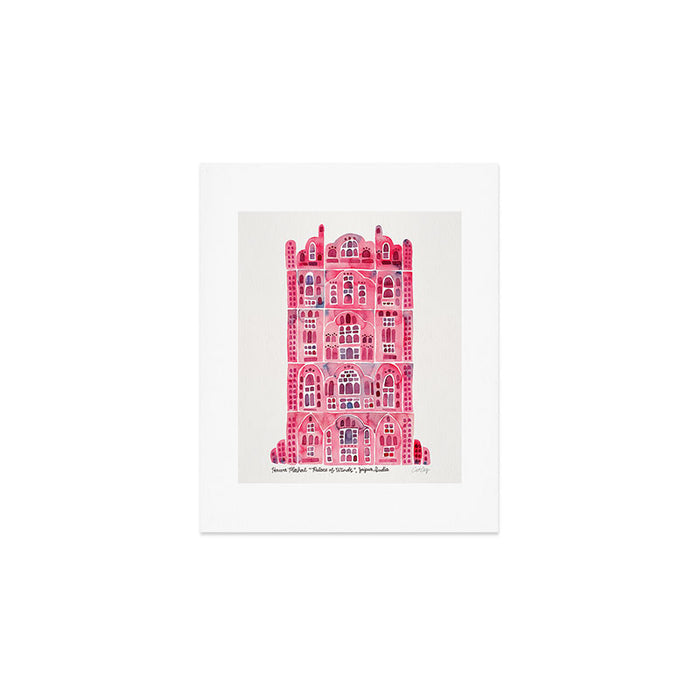 Hawa Mahal - Pink Palace of Jaipur, India Art Print Gallery Image 1
